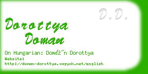 dorottya doman business card